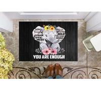 zerbino ingresso casa Zerbino Elefante Gentile Duro Potente Amore Prezioso