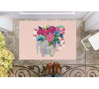 zerbino ingresso casa Zerbino Just Breathe Elephant per gli amanti degli elefanti, regalo per un amico