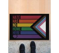 zerbino ingresso casa Zerbino L'odio non ha casa qui/Tappeto arcobaleno/Regalo per l'orgoglio transgender