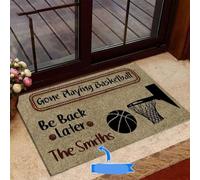 zerbino ingresso casa Zerbino personalizzato Andato a giocare a basket Torna più tardi