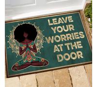 zerbino ingresso casa Zerbino Yoga Afro Lascia le tue preoccupazioni fuori dalla porta