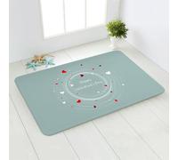 Zerbino Ingresso Esterno Cuore Di San Valentino Tappeto Ingresso Interno Poliestere Tappeto da Esterno Cucina Moderno Salotto Lavabile Tappeti Soggiorno Moderni Antiscivolo Tappetto 40x60cm