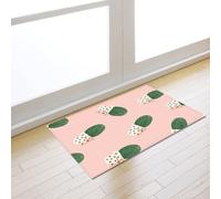 Zerbino Ingresso Esterno Cuore Rosa Verde Tappeto Salotto Poliestere Zerbino Ingresso Interno Moderno Tappeti Soggiorno Cucina Lavabile Tappeto da Esterno Antiscivolo Tappeti Moderni 100x120cm