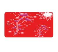 Zerbino Ingresso Esterno Tappeto Esterno Zerbino Ingresso Interno Tappeti | Morbido Spessore Flanella Durabile Lavabile in Macchina,Antiscivolo Assorbereacqua,Cuore Viola Rosso 80x120cm