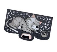 Zerbino Ingresso Gomma Tappeto Antiscivolo Asciugapassi Assorbente Simpatico