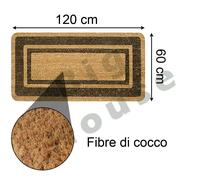 Zerbino Ingresso in Cocco per Esterno Tropical Tappeto Antiscivolo Varie Misure