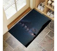 Zerbino Ingresso Interno 80 x 120 cm,Antiscivolo Assorbente Tappeto Ingresso Cielo Stellato Via Lattea,Tappetino D'Ingresso Lavabile Cielo Notturno Stelle,Basso Profilo Zerbino Trappola Sporco