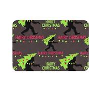 Zerbino Ingresso Interno Big-Foot Hairy Christmas Tree Assorbente Zerbino Per Ingresso Morbide Tappeto Porta Per Veranda Casa Interno 60X40Cm