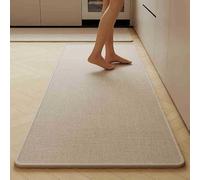 Zerbino Ingresso Interno Varie Misure e Colori 55x110cm Cachi | Passatoia Da Cucina Antimacchia Assorbe L'Acqua E Raccoglie Lo Sporco Per Pavimenti In Piastrelle E Legno