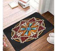 Zerbino Ingresso Native American Art Medicine Wheel Resistente Zerbino Ingresso Interno Robusto Tappetino Per Porta Per Corridoio Soggiorno Veranda 60X40Cm