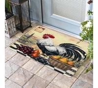 Zerbino Ingresso Rooster Retro Pastoral Animals, Lavabile Tappetini Classico Tappeto Da Bagno 40X60Cm Per Terrazzo Cucina Casa