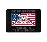 Zerbino Ingresso The Second Amendment Protects The First Amendment Tappeto Entrata Interno Resistente Tappeto Ingresso Essorbente Tappetini da Bagno per Camera Corridoi Esterno 40X60CM