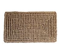 Zerbino Intrecciato A Mano Esterno Zerbino Ingresso Casa Antiscivolo Asciugapassi Intrappola La Polvere Decorazioni Casa Benvenuto Tappetino Per Porta Giardino Moderno Ingresso Tappeto,Brown-40×70cm