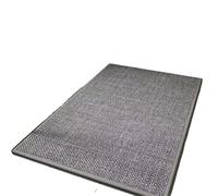 Zerbino intrecciato Tappeto da cucina in lino intrecciato, tappeto lavato, fondo in gomma, twill di, porta d'ingresso, lungo(Gray,50X80CM)