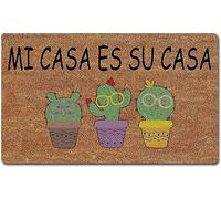 Zerbino Mi Casa Es su Casa Cactus Cucina Tappeto Assorbente Lavabile Scendiletto, per Interno, Bambini, Soggiorno, 40x60cm