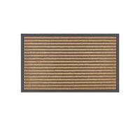 Zerbino moderno per interni 45 x 75 cm a strisce con fondo in gomma antiscivolo