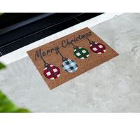 Zerbino Natale Cocco Ingresso Casa Esterno Antiscivolo Natalizio Fortuna Palline