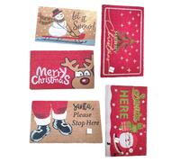 Zerbino Natalizio Cocco 45x75cm Tema Natale Fantasie Assortite PVC Antiscivolo