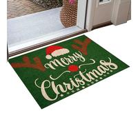 Zerbino natalizio per esterni, tappeto natalizio antiscivolo, per esterni, copertura per il bagno per il giorno del ringraziamento compleanno casa giardino ufficio residenza scuola appartamento festa