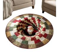 Zerbino natalizio per la porta di casa, decorazione decorativa per le festività, motivo illusioni di Natale, per ingresso, giardino, pavimento, terrazza, casa, esterno, camera da letto, soggiorno