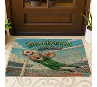Zerbino nero con motivo koala stagione 2026 per esterni e interni, 63 x 43 cm, zerbino antiscivolo per esterni, con stampa sportiva, per patio, garage, scarpe fuori porta