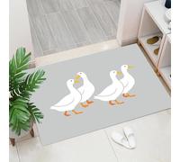 Zerbino Oca Bianca Dei Cartoni Animati, Ingresso Esterno E Interno, 50 x 80 cm Tappeto Disegno Semplice Di Un Animale Antipolvere Tappeto Ingresso Casa Resistente Zerbino per Soggiorno Camera Letto