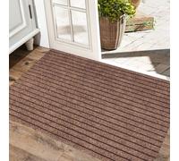 Zerbino per Corridoio Tappetino D'Ingresso Assorbenti 120x220cm Marrone | Zerbino Asciugapassi Per Interno Antiscivolo Antinciampo Facile Da Pulire A Profilo Basso Cucina, Camera Da Letto