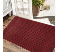 Zerbino per Corridoio Tappetino D'Ingresso Assorbenti 70x120cm Rosso | Zerbino Ingresso Interno Antiscivolo Resistente, Trattiene Lo Sporco, Ingresso Pulito, Lavabile, Per Porta D'Ingresso