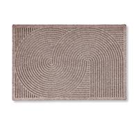 Zerbino per esterni antiscivolo, resistente alle intemperie, ingresso e balcone, 45x75 cm, beige