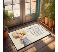 Zerbino per esterni con scritta "Good Morning: A Perfect Day to Dress Up As God And Enjoy His Bles", zerbino per la cucina della fattoria, regalo per marito (40 x 60 cm)