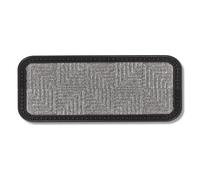 Zerbino per esterni e interni - 25x60 cm - Fantasia argento - Zerbino antiscivolo per porte - Tappeto cattura-sporco molto resistente - Zerbino per gradini esterni