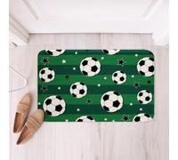Zerbino Per Esterni Football Soccer Ball Sports Star Print Ball Competition Games Flanella Zerbino Ingresso Antibatterico Zerbini Per Interno Corridoio Esterno 40X60Cm