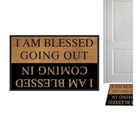 Zerbino per esterni - Zerbino antiscivolo resistente - Grande zerbino di benvenuto in poliestere | Tappetini assorbenti per casa, ingresso, patio, portico, cucina, interni ed esterni