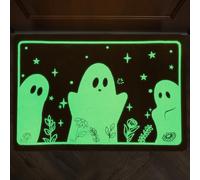 Zerbino Per Halloween,60 X 40 Cm Divertente Tappetino Da Bagno Al Buio Fantasma Zerbino Tappeto Decorazione Di Halloween,Antiscivolo Decorazione Per Interni Per Bagno, Cucina, Deco Della Stanza