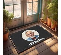Zerbino per ingresso con scritta in inglese "Diabetes Awareness: un ritratto di speranza e forza", tappeto di benvenuto per porta d'ingresso per esterni, decorazione per la stanza da uomo (40 x 60 cm)