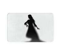Zerbino per interni con sagoma dell'ombra della donna, tappetini per porta d'ingresso, antiscivolo, tappetino di benvenuto, lavabile, 50,8 x 80 cm, tappeto per ingresso super assorbente