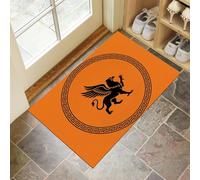 Zerbino per Interni Con Silhouette Di Sfinge Alata 40 x 60 cm, Zerbino per Pavimento Con Stile Classico Delle Maniche Del Cappotto, Decorazione per La Casa, Tappetino Antiscivolo per Soggiorno