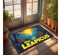 Zerbino per interni e interni con scritta in inglese "The Leap Into Serene Forest Escapes", 50 x 80 cm