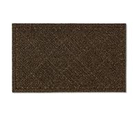 Zerbino per interni ed esterni 45x75 cm - tappetino antiscivolo antisporco - tappetino per porte resistente - tappetino d'ingresso con funzione spazzola - zerbino marrone