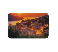 Zerbino per interni ed esterni, antiscivolo, con tramonto italiano, per ingresso, portico anteriore, lavanderia, bagno, camera da letto, tappeto 50,8 x 80 cm