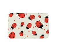 Zerbino per interni ed esterni, antiscivolo, motivo coccinelle infinito maculato, zerbino anteriore per ingresso, portico anteriore, lavanderia, bagno, camera da letto, tappeto 50,8 x 80 cm