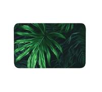 Zerbino per interni ed esterni, antiscivolo, verde, giungla tropicale, per ingresso, portico, lavanderia, bagno, camera da letto, tappeto 50,8 x 80 cm