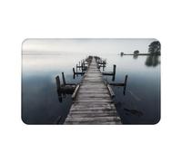 Zerbino per interni in legno vecchio molo sopra la calma dell'acqua tappetini per porta di ingresso antiscivolo tappetino di benvenuto lavabile 50,8 x 80 cm tappeti per ingresso tappeto super