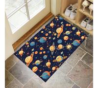 Zerbino Per Interni Stelle Nell'Universo 50 X 80 Cm Zerbino Antiscivolo Interno Tappetino Durevole Ultra Assorbente, Per Portico, Interno, Soggiorno, Blu Scuro Elementi Cielo Stellato Cartoni Animati
