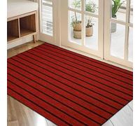 Zerbino per Porta Antisporco Antiscivolo 50x80cm Rosso | Zerbino Dalla Forma Originale Fondo In Gomma Disponibile In Diversi Colori E Dimensioni Per Ingresso Interno Esterno