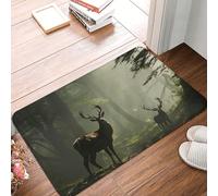 Zerbino per porta d'ingresso, 40,6 x 61 cm, per interni ed esterni, con alce, nebbia, porta di benvenuto, patio, portico, ingresso