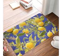Zerbino per porta d'ingresso, 40,6 x 61 cm, per interni ed esterni, con ramo di limone, tappetino per porta di benvenuto, patio, portico, ingresso