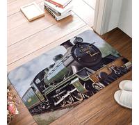 Zerbino per porta d'ingresso, 40,6 x 61 cm, per interni ed esterni, locomotiva a vapore, treno, porta di benvenuto, patio, portico, ingresso