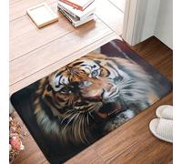 Zerbino per porta d'ingresso, 40,6 x 61 cm, per interni ed esterni, motivo: una tigre in gabbia, tappetino per porta di benvenuto, patio, portico, ingresso