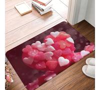 Zerbino per porta d'ingresso, 40,6 x 61 cm, per interni ed esterni, per San Valentino, amore, cuore, porta di benvenuto, patio, portico, ingresso